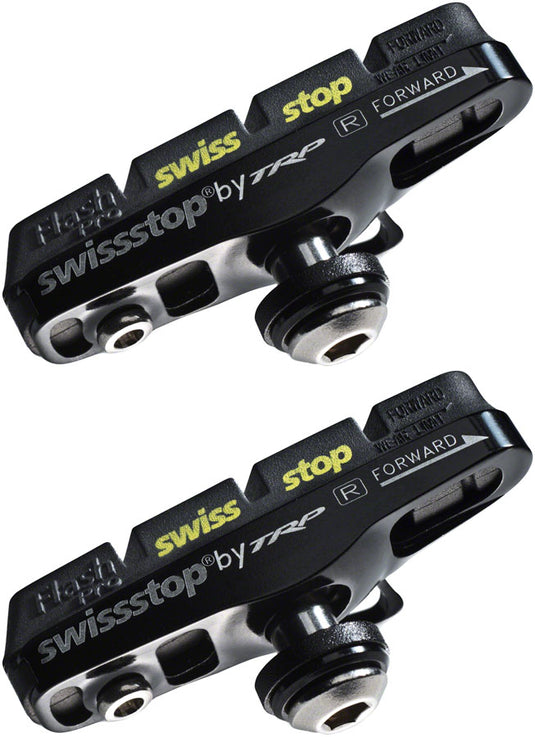 SwissStop Full FlashPro SRAM or Shimano Brake Shoes and Pads Pair for Carbon Rim