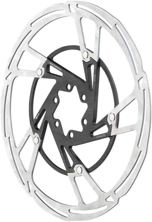 Jagwire 203mm Two-Piece Ebike & Bike Disc Brake Rotors with Magnet 6-Bolt Stainless Steel & Aluminum Construction