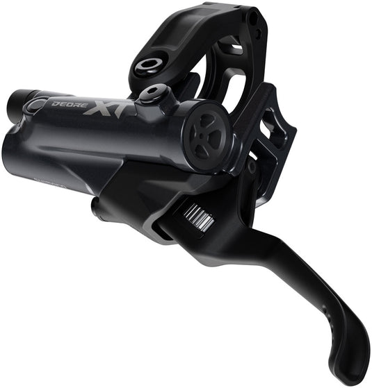 Shimano Deore XT BR-M8220 Disc Brake and BL-M8200 Lever - Left/Front, Post Mount, 4-Piston Caliper, SM-BH90-SBM Hose,