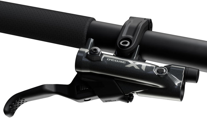 Load image into Gallery viewer, Shimano Deore XT BR-M8220 Disc Brake and BL-M8200 Lever - Right/Rear, Post Mount, 4-Piston Caliper, SM-BH90-SBM Hose,
