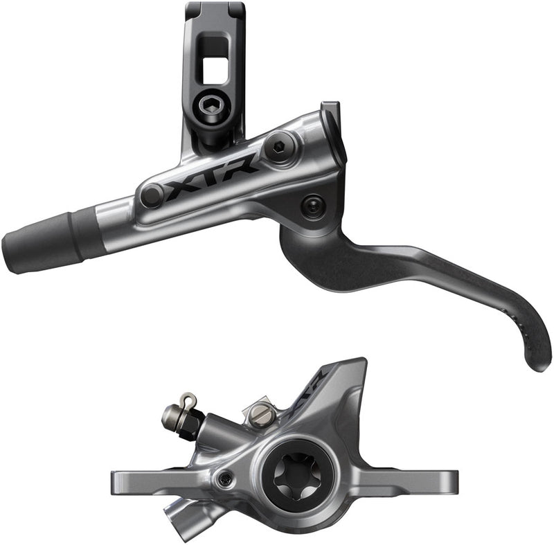 Load image into Gallery viewer, Shimano XTR M9200 Hydraulic Disc Brake Bundle - 2-Piston Post Mount Levers for XC Race, Gray
