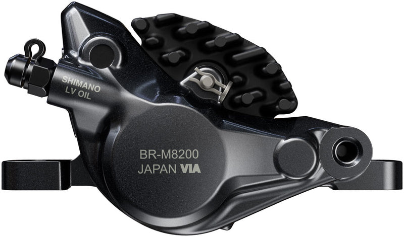 Load image into Gallery viewer, Shimano Deore XT M8200 Disc Brake and Lever - Left/Front, Post Mount, 2-Piston Caliper, SM-BH90-SBM Hose, Fin Metal
