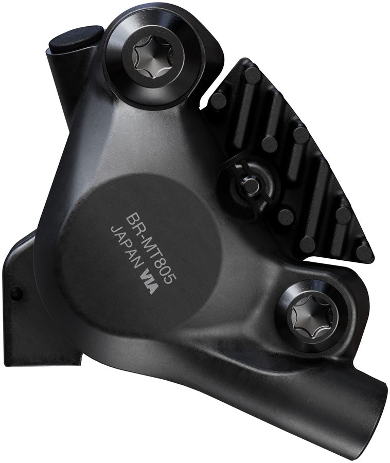 Load image into Gallery viewer, Shimano BR-MT805 XC Disc Brake Caliper - Rear, Flat Mount, 2-Piston, Includes K04S Metal Pads
