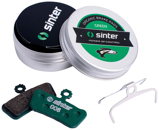 Sinter Green s2032 Organic Disc Brake Pads Kit for Avid/SRAM | High-Performance, Ceramic-Fiber, EU Made