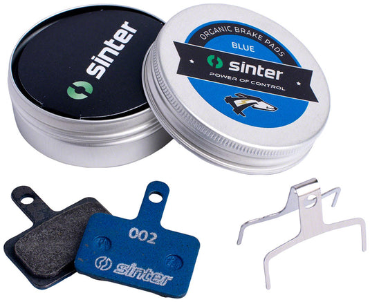 Sinter BLUE S530 Organic Disc Brake Pads Bundle for Shimano Alivio Deore M465 Power, High Modulation, E-Bike Compatible