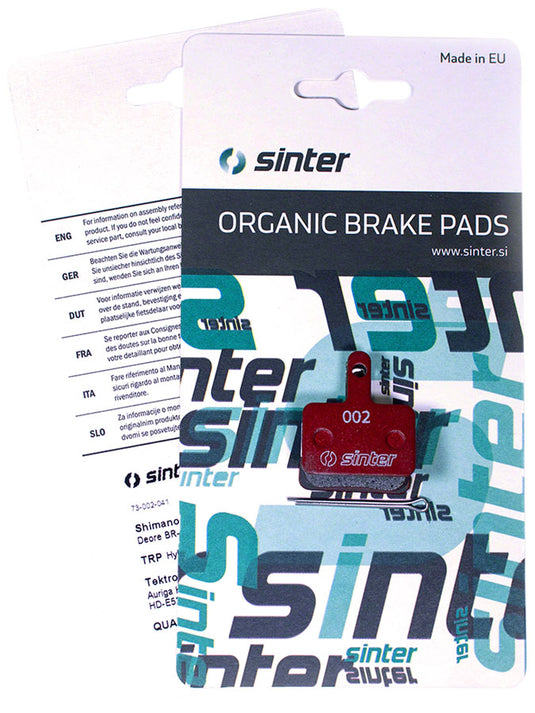Sinter Red s514 Compound Organic Disc Brake Pads - Shimano B Type, Sinter Type 002, One Pair
