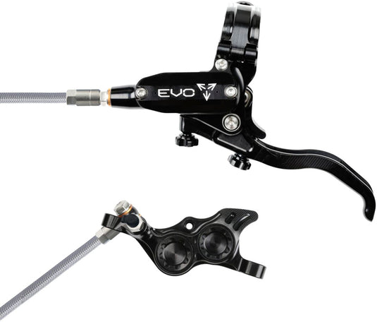 Hope EVO TR4 Hydraulic Disc Brake Set - 4-Piston, Post Mount, Right & Left Levers, Black