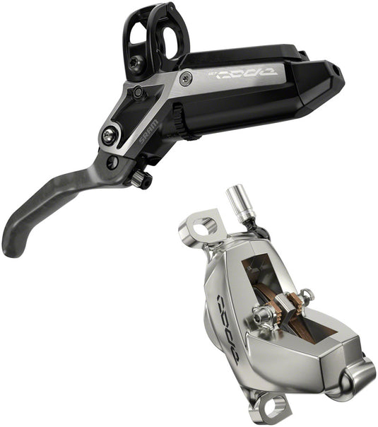 SRAM Code Ultimate Stealth Disc Brake Set Rear & Front, 4-Piston Hydraulics, Carbon Levers, Titanium Hardware