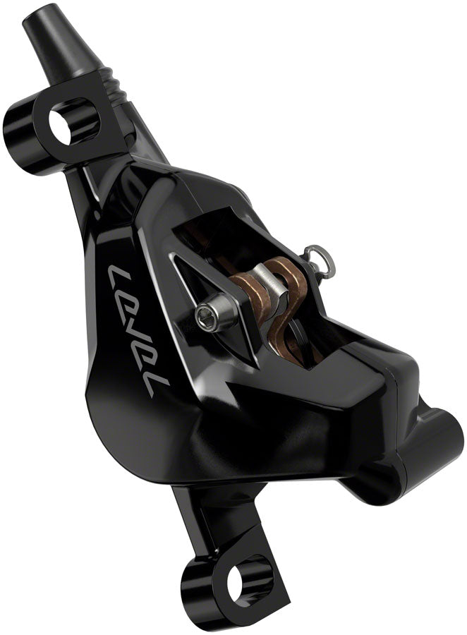 Load image into Gallery viewer, SRAM Level Silver Stealth Disc Brake and Lever - Front, Post Mount, 2-Piston, Aluminum Lever, SS Hardware, Black, C1
