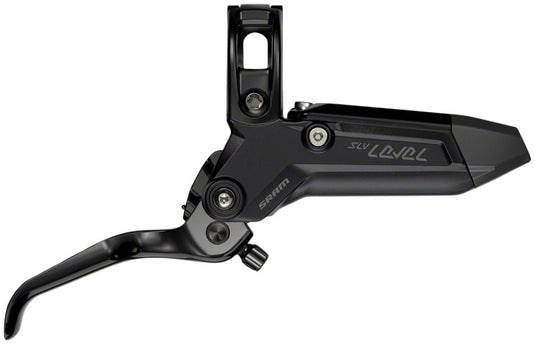 SRAM Level Silver Stealth Disc Brake and Lever - Rear, Post Mount, 2-Piston, Aluminum Lever, SS Hardware, Black, C1