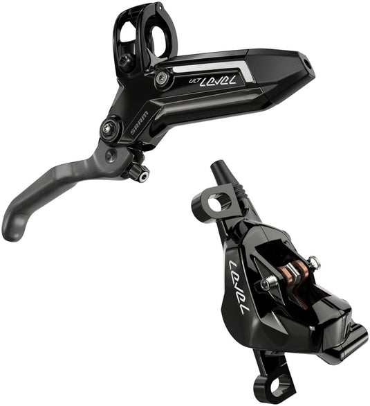 SRAM Level Ultimate Stealth Disc Brake Set - Front and Rear Post Mount, Carbon Levers, Titanium Hardware, E-Bike Ready