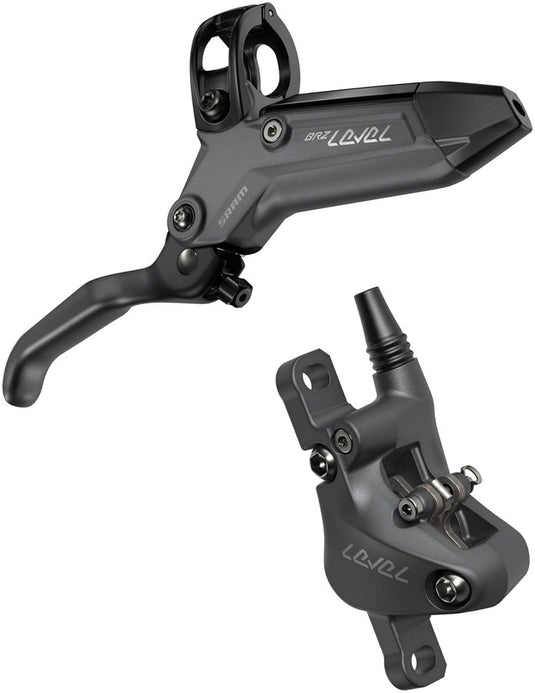 SRAM Level Bronze Stealth Hydraulic Disc Brake Front & Rear Post Mount 2-Piston, Aluminum Lever, Organic Pads