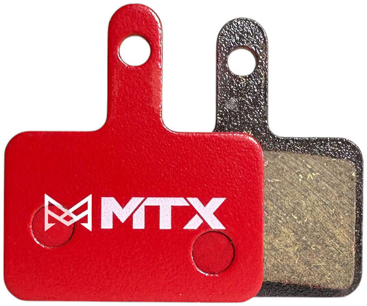 Shimano B-Type 2-Piston MTX Braking Disc Pad Bundle Red Label Ceramic Compound for Trail & XC