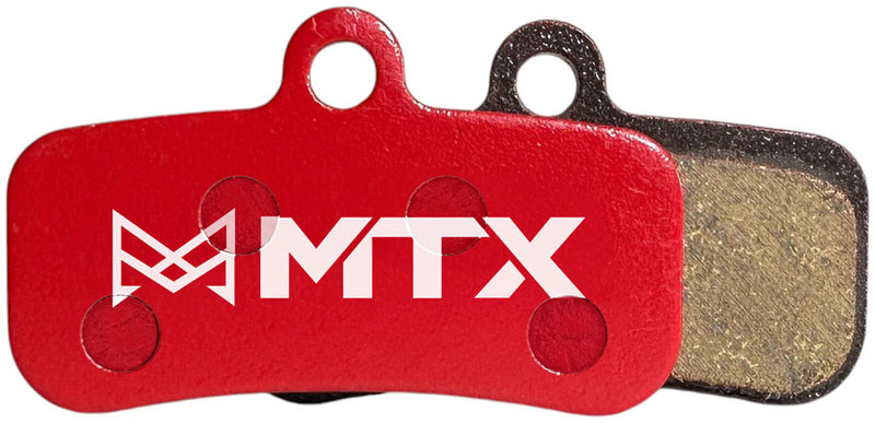 Load image into Gallery viewer, MTX Red Label Brake Disc Pads &amp; Shimano TRP Quad D-Type 4-Piston Disc Brake Set for Trail &amp; XC
