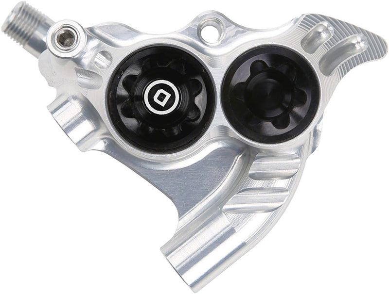 Load image into Gallery viewer, Hope RX4+ Flat Mount Disc Brake Caliper Rear - 4-Piston, DOT, Silver, Lightweight Cycling Performance Pair
