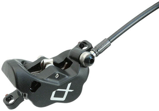 Hayes Dominion T4 Disc Brake and Lever - Rear, Hydraulic, Post Mount, Black