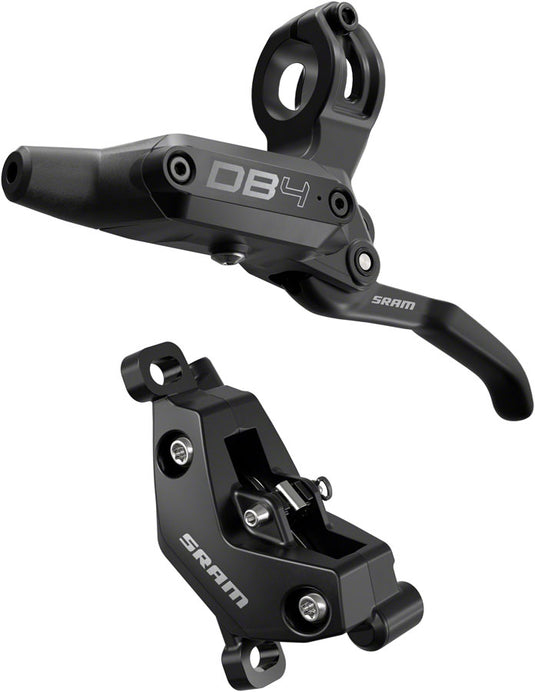 SRAM DB4 Hydraulic Disc Brake & Lever Set - 4-Piston Post Mount, Aluminum, Black