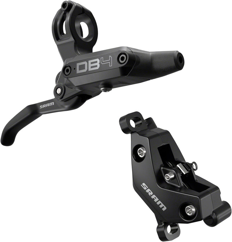 Load image into Gallery viewer, SRAM DB4 Hydraulic Disc Brake &amp; Lever Set - 4-Piston Post Mount, Aluminum, Black
