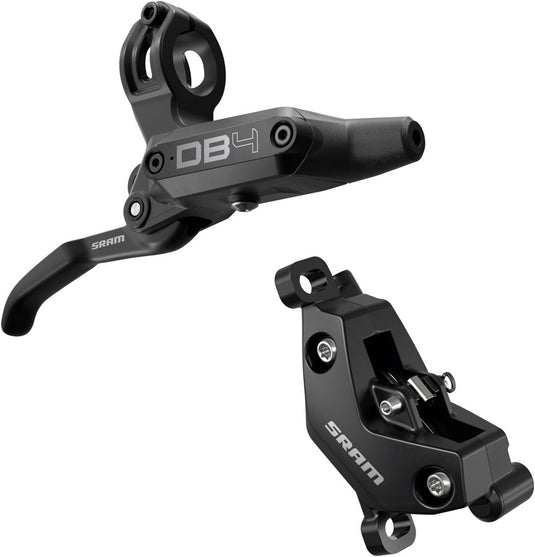 SRAM DB4 Hydraulic Disc Brake & Lever Set - 4-Piston Post Mount, Aluminum, Black