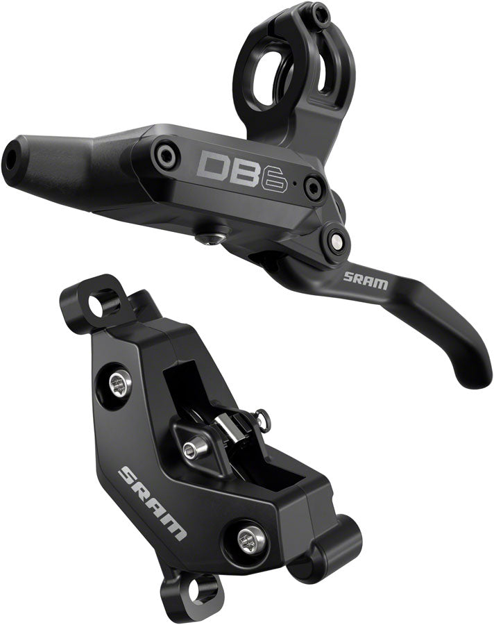 Load image into Gallery viewer, SRAM DB6 Disc Brake and Lever Bundle - Hydraulic 4-Piston, Post Mount, Aluminum, Diffusion Black
