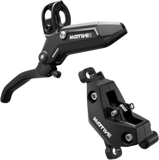 SRAM Motive Bronze Hydraulic Disc Brake Set - Front & Rear Post Mount, 4-Piston, Aluminum Levers, 950mm/2000mm Hose, Diffusion Black