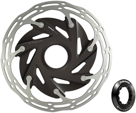 SRAM CenterLine XR 140mm Center Lock Disc Brake Rotors Lightweight, Two-Piece, Road-Optimized Cycling Components