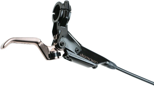 Hayes Dominion A4 Disc Brake and Lever - Front or Rear, Hydraulic, Post Mount, 1000mm Hose, Black/Bronze