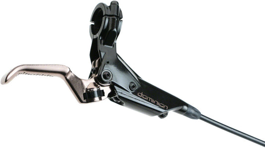 Hayes Dominion A4 Disc Brake and Lever - Front or Rear, Hydraulic, Post Mount, 1800mm Hose, Black/Bronze