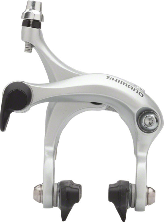 Shimano BR-R451 Mid-Reach Road Brake Calipers Silver, Compatible with STI & Super SLR Levers, Precise & Lightweight Cycling Performance