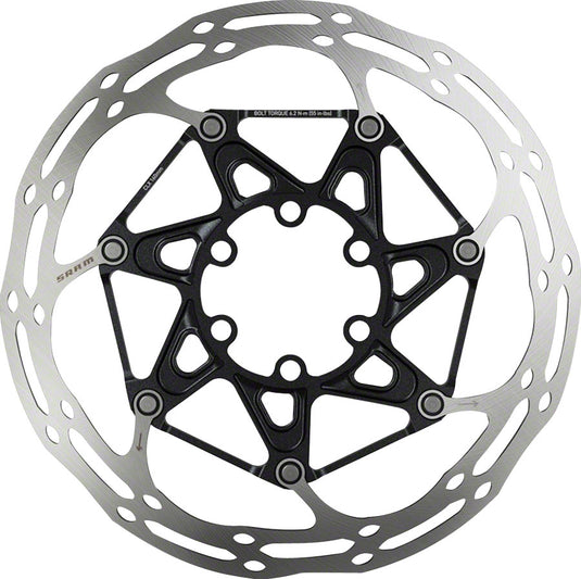 SRAM Centerline X Disc Brake Rotors 160mm & 180mm - 6-Bolt Stainless Steel, Aluminum Body, Noise-Minimizing, Lightweight Cycling Performance Pack