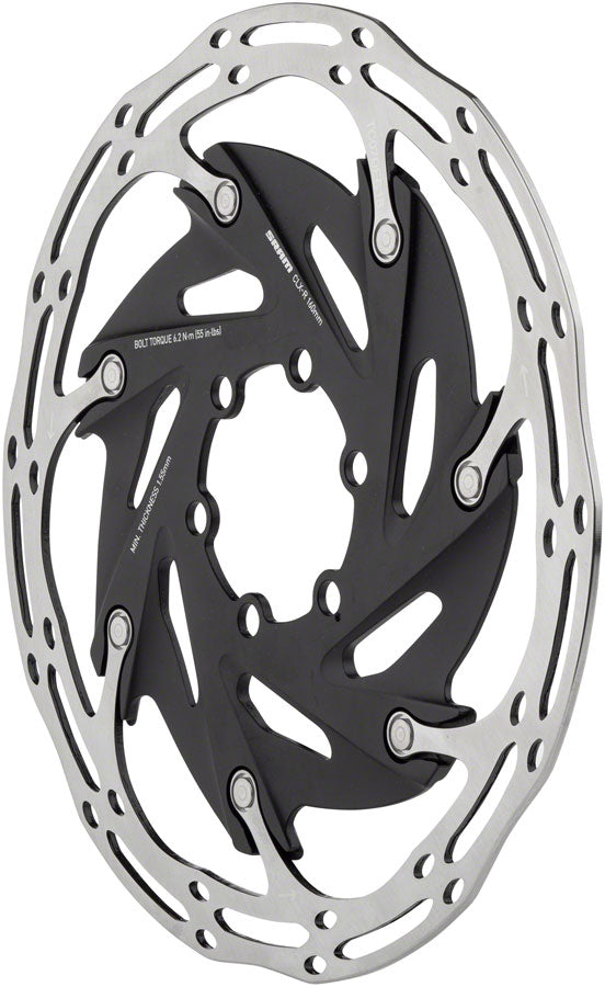 Load image into Gallery viewer, SRAM CenterLine XR Disc Brake Rotor - 160mm, 6-Bolt, Silver/Black
