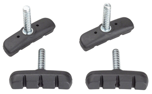 2 Pack Dia Compe OPC-12 Cantilever Brake Pads Smooth Post Black Molded Bag of 4