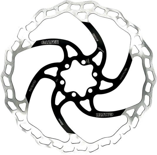 Galfer 203mm MTB Disc Brake Rotor Bundle - High Carbon Stainless Steel, Wave Design, 6-Bolt Mount, Heat Dissipation, Precision Engineering