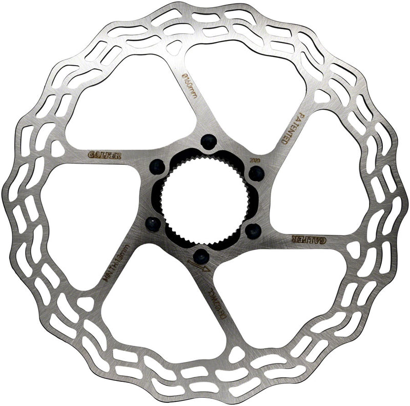 Load image into Gallery viewer, Galfer 160mm Centerlock Wave Disc Brake Rotors - High Carbon Stainless Steel, Heat Dissipation, Performance-Ready Bike Components (Bundle of 2)
