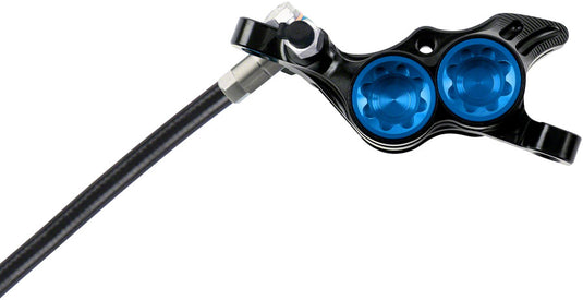 Hope Tech 4 E4 Disc Brake and Lever Set - Front, Hydraulic, Post Mount, Blue