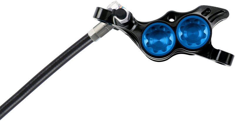 Load image into Gallery viewer, Hope Tech 4 E4 Disc Brake and Lever Set - Rear, Hydraulic, Post Mount, Blue
