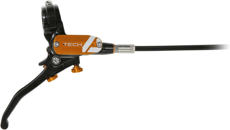 Load image into Gallery viewer, Hope Tech 4 E4 Disc Brake and Lever Set - Rear, Hydraulic, Post Mount, Orange
