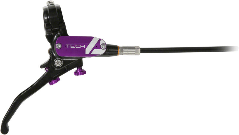 Load image into Gallery viewer, Hope Tech 4 E4 Disc Brake and Lever Set - Rear, Hydraulic, Post Mount, Purple
