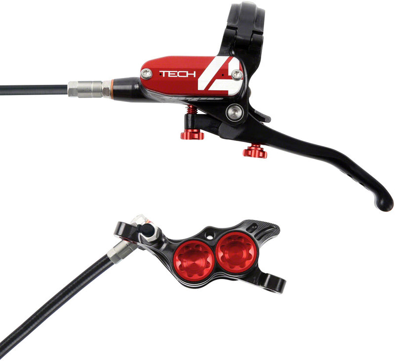 Load image into Gallery viewer, Hope Tech 4 E4 Hydraulic Disc Brake Set - Front &amp; Rear, Premium Performance, Carbon Steel &amp; Aluminum, Trail &amp; Enduro MTB Brake System
