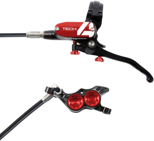 Hope Tech 4 E4 Hydraulic Disc Brake Set - Front & Rear, Premium Performance, Carbon Steel & Aluminum, Trail & Enduro MTB Brake System