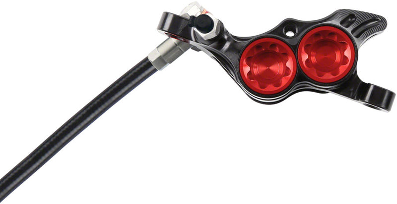 Load image into Gallery viewer, Hope Tech 4 E4 Disc Brake and Lever Set - Rear, Hydraulic, Post Mount, Red
