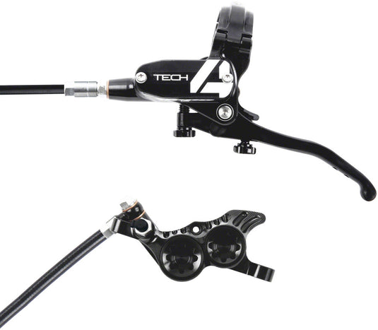 Hope Tech 4 V4 Hydraulic Disc Brake Set - Front & Rear, Post Mount, Black, Performance Cycling Components