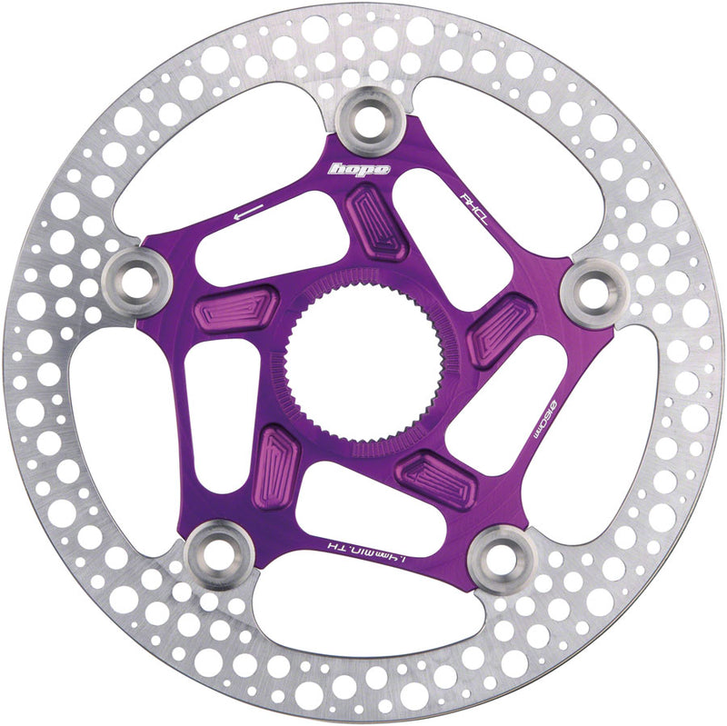 Load image into Gallery viewer, Pack of 2 Hope RX Disc Rotor - 140mm, Center-Lock, Purple
