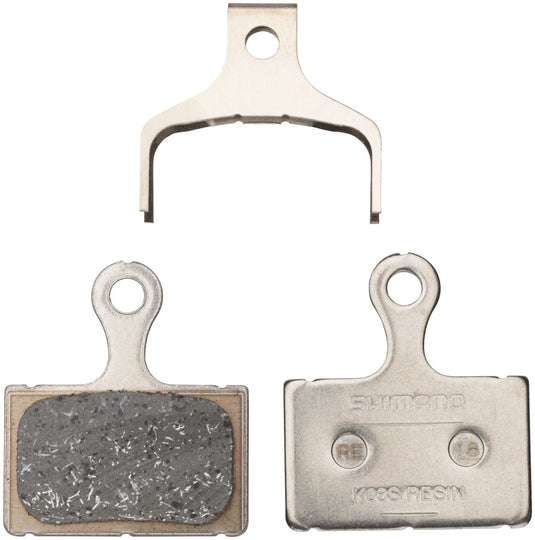 Shimano K05S-RX Resin Disc Brake Pads + Spring | Steel Back, Wear-Resistant, Smooth & Quiet Braking
