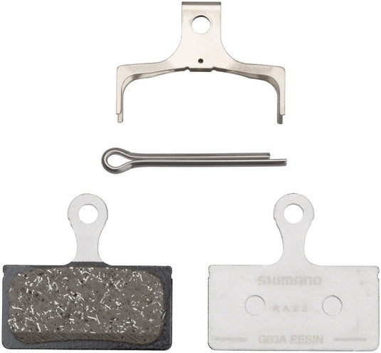 Shimano G05A-RX Disc Brake Pad and Spring - Resin Compound, Alloy Back Plate, Box/50 pair