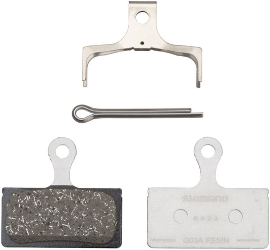 Shimano G05A-RX Resin Disc Brake Pad & Spring Set High-Performance, Wear-Resistant, Alloy Back Plate