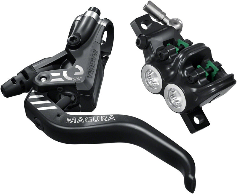 Load image into Gallery viewer, Magura MT5 eSTOP Disc Brakes and Levers - Front &amp; Rear, Post Mount, Pack of 2
