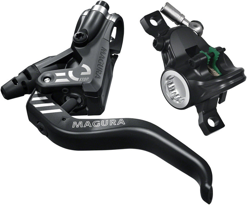 Load image into Gallery viewer, Magura MT4 eSTOP Hydraulic Disc Brake Bundle Front/Rear Post Mount, E-Bike Compatible, Black
