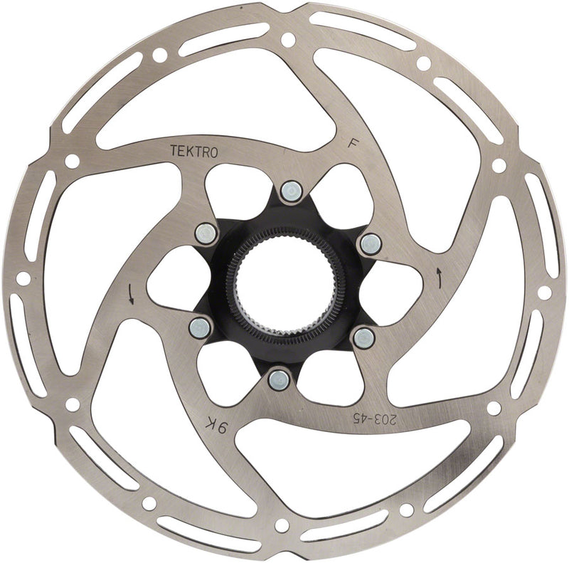 Load image into Gallery viewer, Tektro TR160-45 Disc Brake Rotor - 160mm, Center-Lock, 2.3mm Thickness, Silver
