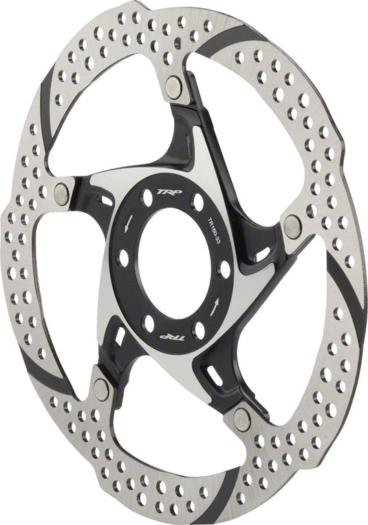2 Pack TRP 33 180mm Heat Dispersion 6-Bolt Disc Brake Rotor: 2pc Silver & Black